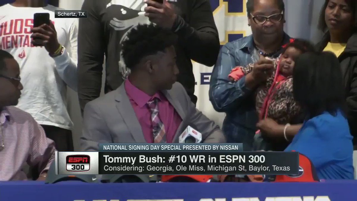 Four-star WR Tommy Bush signed with Georgia ...
... but not everyone was happy about it.