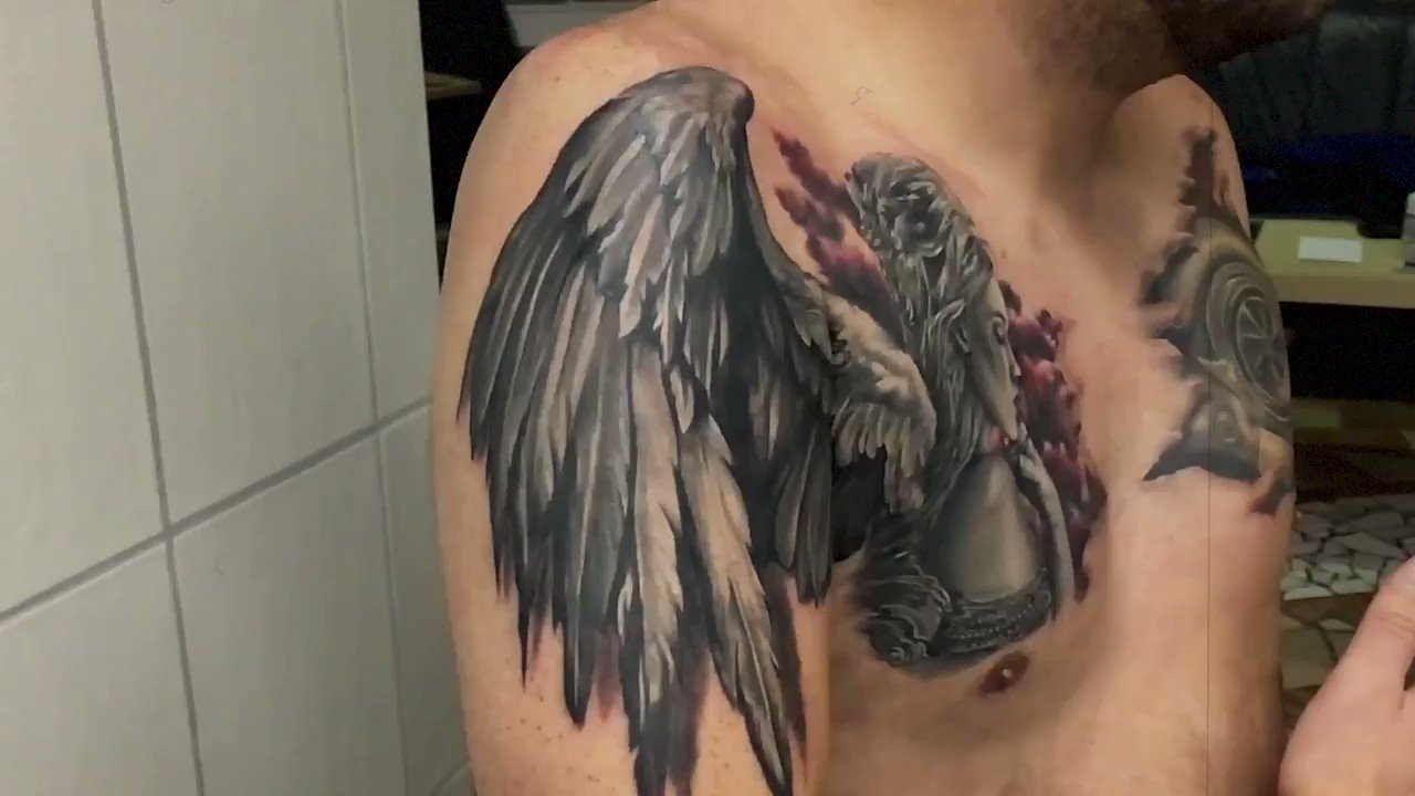 86 Graceful Angel Tattoos For Chest  Tattoo Designs  TattoosBagcom