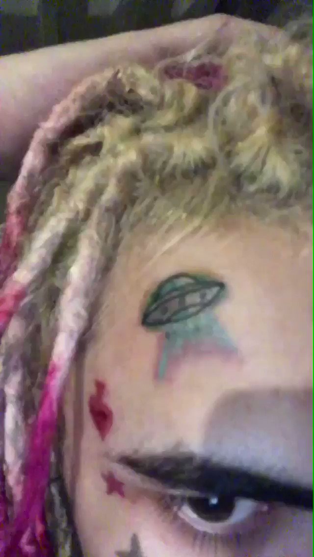 lil pump face tattoos new