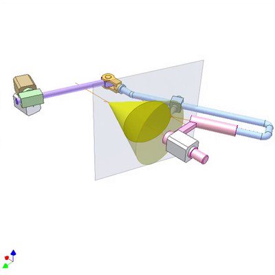 Mechanism for Drawing Intersection of Cone and Plane