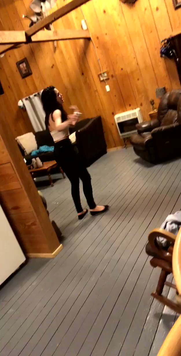 Blessing y all with my happy drunk self eating a lil debbie dancing in michaels living room on my birthday (: 