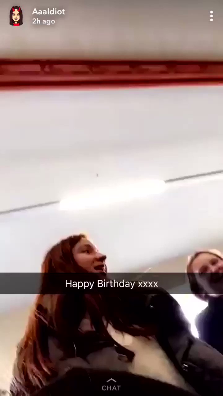 In the middle of a common room full of sixth formers my irls sang happy birthday to me 