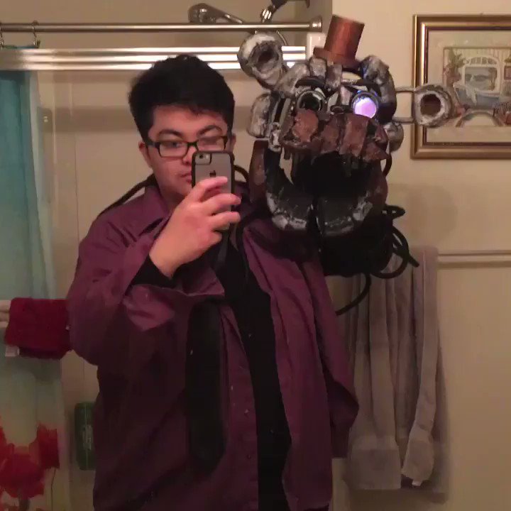 Creature Complex Cosplay - [OLD] Michael Afton & Molten Freddy progress  shot! I'm almost done with this cosplay. All I need left are minor details  on Molten and some gnarly undead makeup