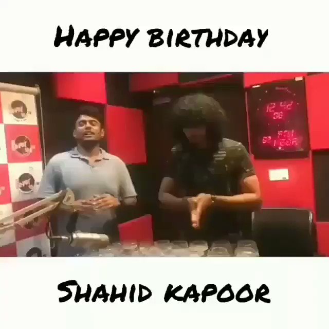 Happy birthday shahid Kapoor. 