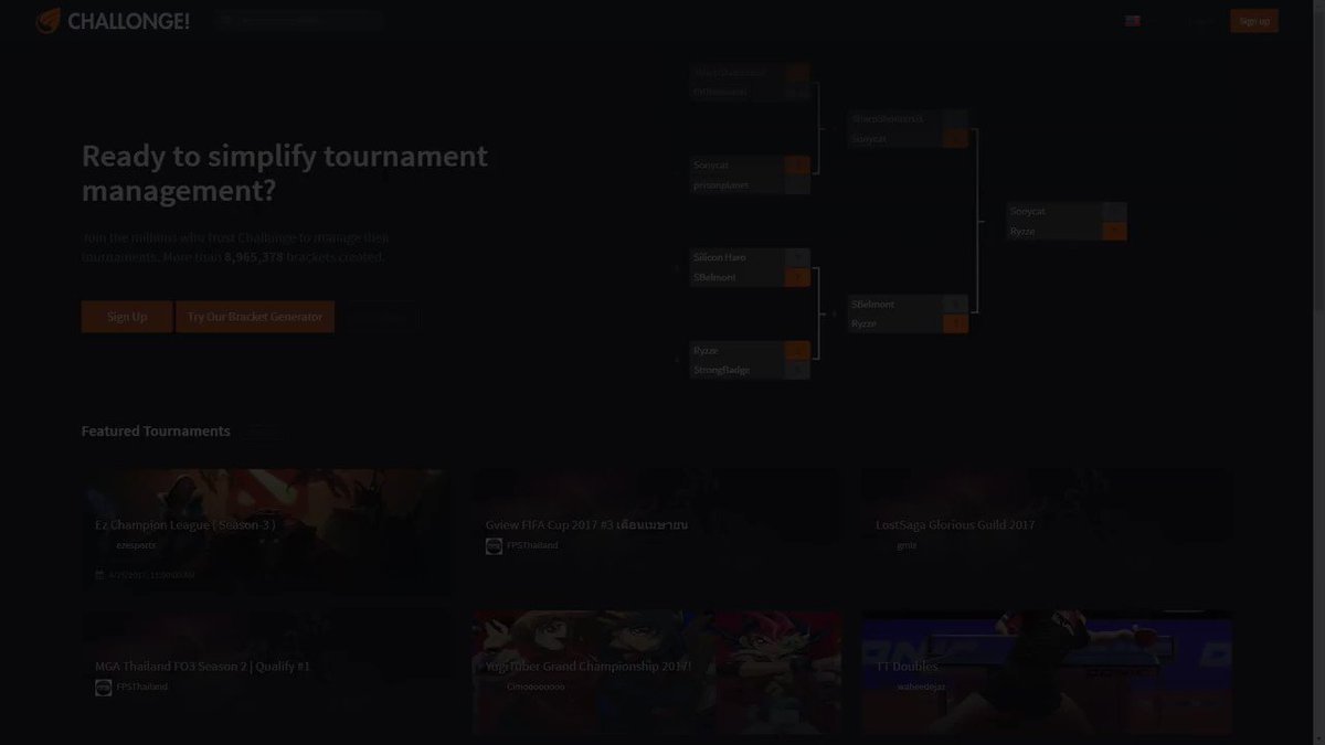 Tournament Bracket Generator - Challonge