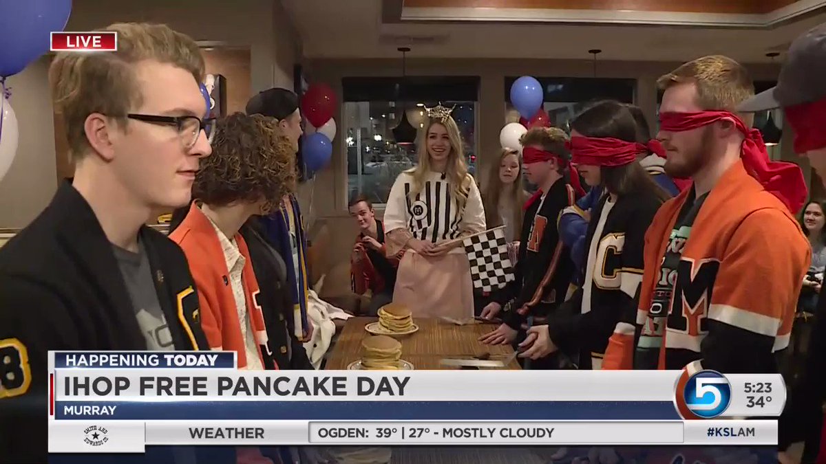 Ladd Egan (@laddegan) on Twitter photo 2018-02-27 12:53:29 VIDEO: Move over Olympics... @caseyscotttv brings us the pancake toss with high school students from @CottonwoodHS @TaylorsvilleHS and Murray High. #pancakeday2018 @IHOP @KSL5TV #KSLAM @LoriPrichard @KSLweyman VIDEO: Move over Olympics... @caseyscotttv brings us the pancake toss with high school students from @CottonwoodHS @TaylorsvilleHS and Murray High. #pancakeday2018 @IHOP @KSL5TV #KSLAM @LoriPrichard @KSLweyman