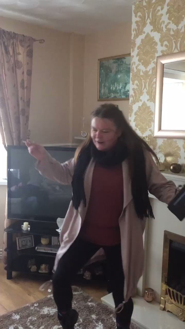 Me sister wishing shakin Stevens a happy 70th birthday   