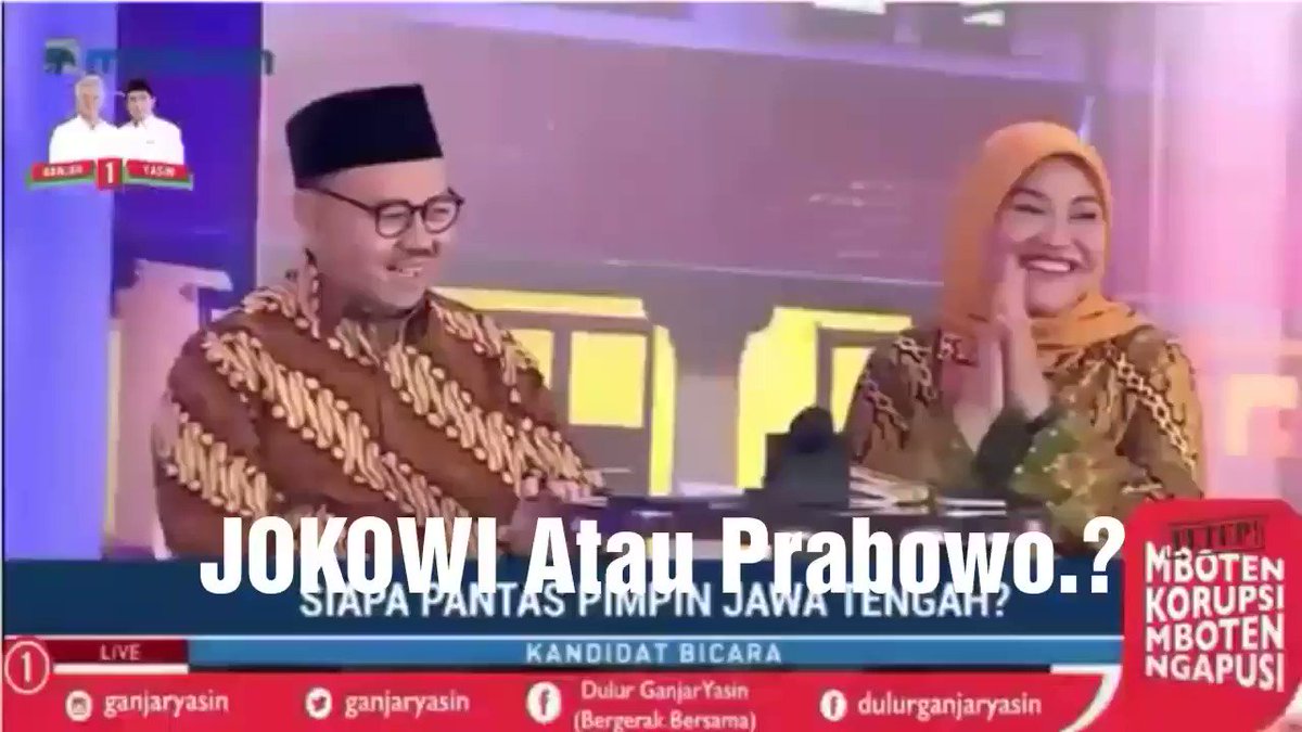 Aksi Lucu Cagub Jateng Sudirman Siad Saat Ditanya Pilih Jokowi