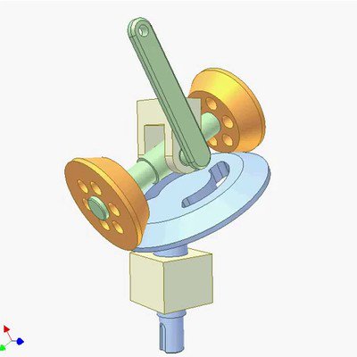 Oblique Disk-Rocker Mechanism
