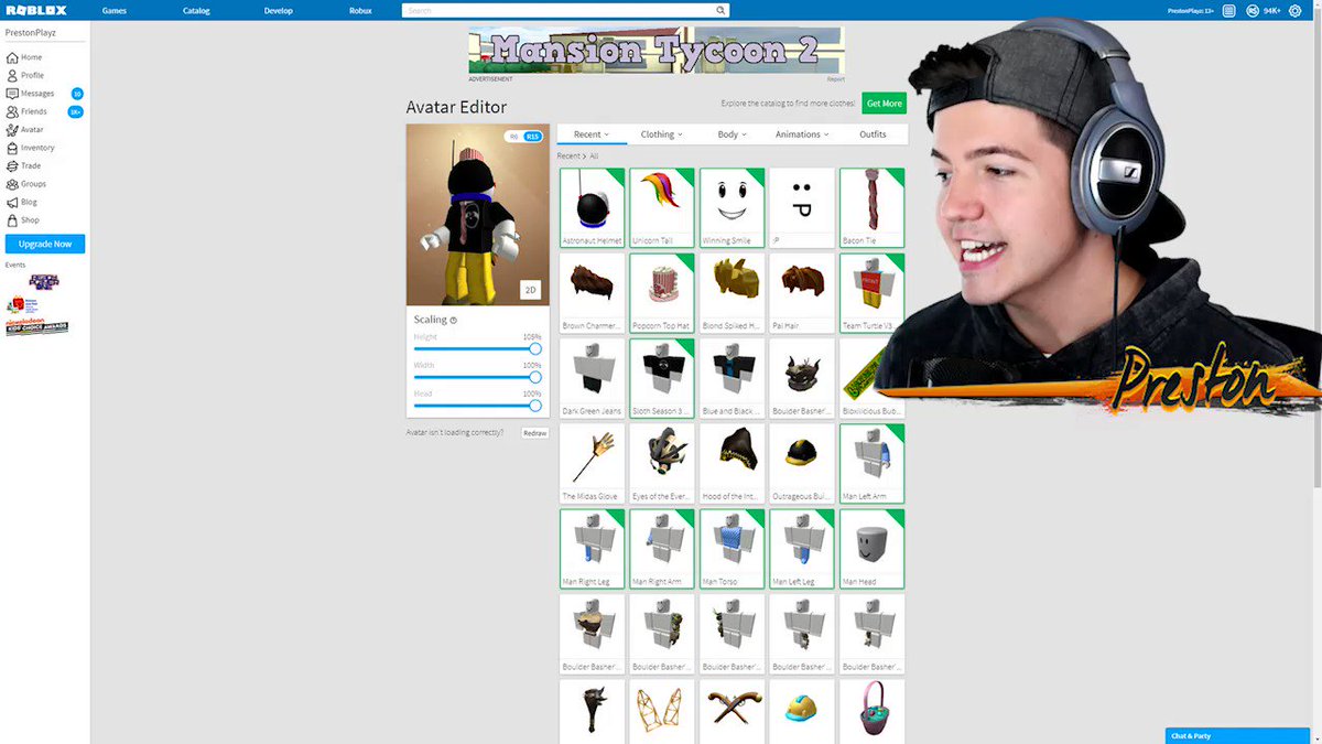 Preston On Twitter Spent A 100k Robux On What Https T Co Tfxavbtmhx - prestonplayz logo preston roblox