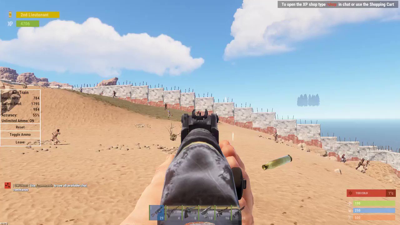 Rust Aim Training Map Hjune On Twitter: "Definitely My Favourite Place To Practice My Aim In  @Playrust Atm. Shout Out To @Owgrust (Operation War Games) - The Server Ip  Is "Connect 158.69.123.102:28015" If You Want To
