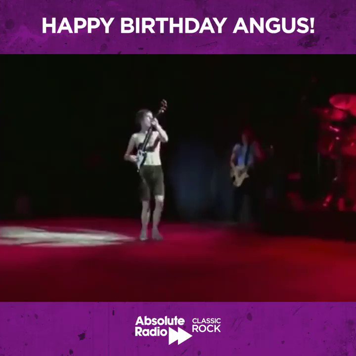 Quite simply, a rock legend! Happy birthday to Angus Young!  