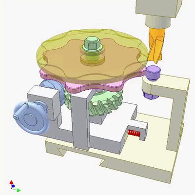 Copying Device on Vertical Milling Machine