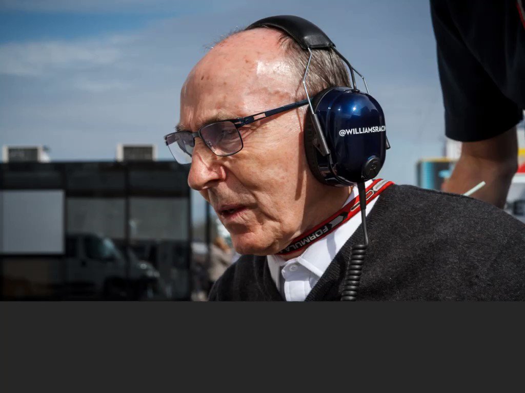 Wishing boss Frank Williams a Happy Birthday  