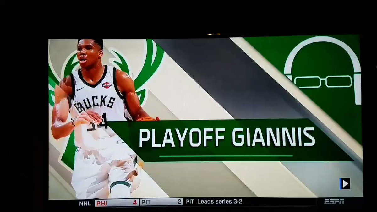 Greek Freak putting Aaron Baynes on a POSTER! Holy Cow, that just ain't right. #GreekFreak #FeartheDeer #NBAPlayoffs