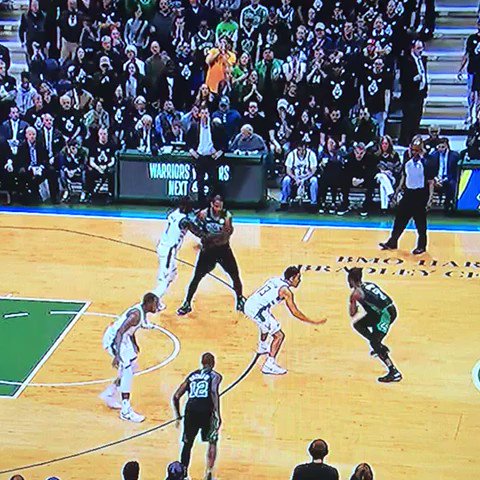 Jaylen Brown’s stepback so icy the net dont even move