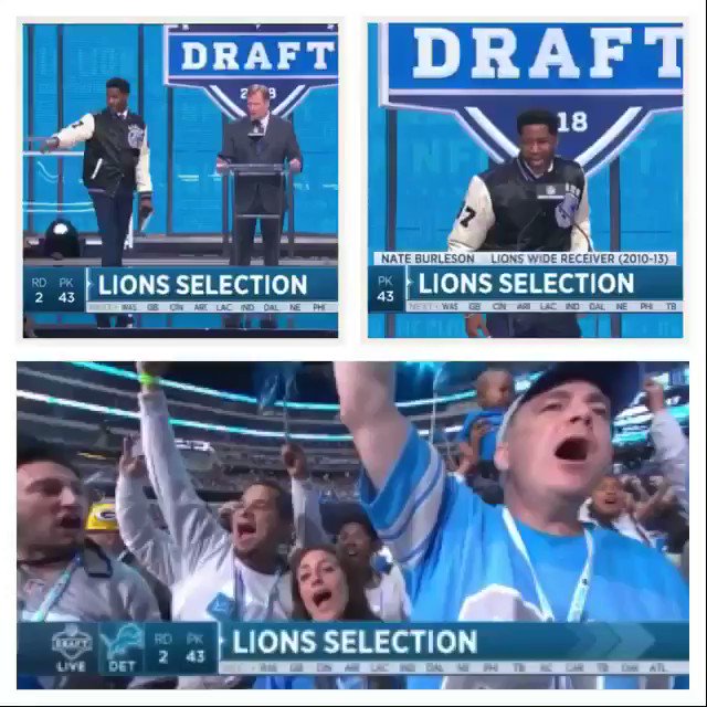 .@Nate13Burleson announcing the @Lions 2nd Round pick of the 2018 @nfl Draft 🏈
#detroit #michigan #detroitlions