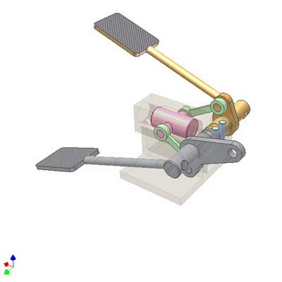 Coaxial Pedals of Opposite Direction Motions