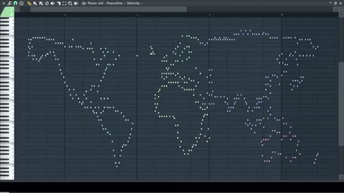 すごすぎ！！世界で奏でる音楽・・・世界地図を楽譜にするととんでもなかった！！