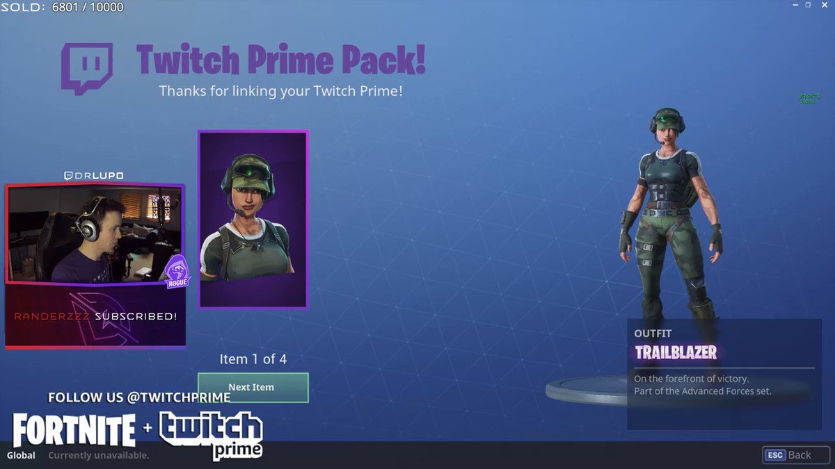 Twitch prime loot fortnite