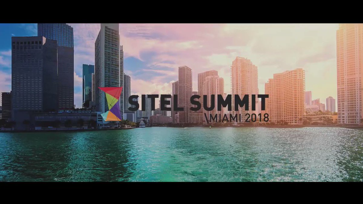 Day 1 of #SitelSummit in Miami: great speakers, innovative ideas, new trends, top class networking. Continue the conversation with industry experts such as @emberMikeHavard and @morrispentel at the #ecd2018 in Paris on 7 June . Register now: #CX #AI https://t.co/immk1Rrj9P