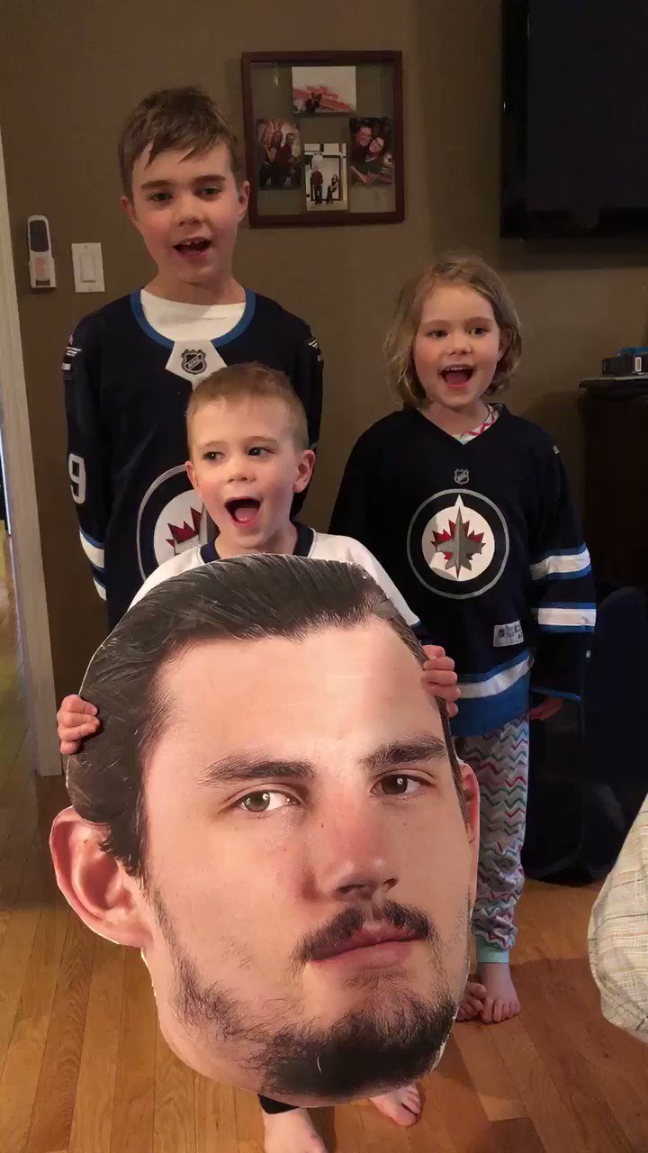  Happy Birthday Connor Hellebuyck from super fans, Maxwell, Victoria and William 