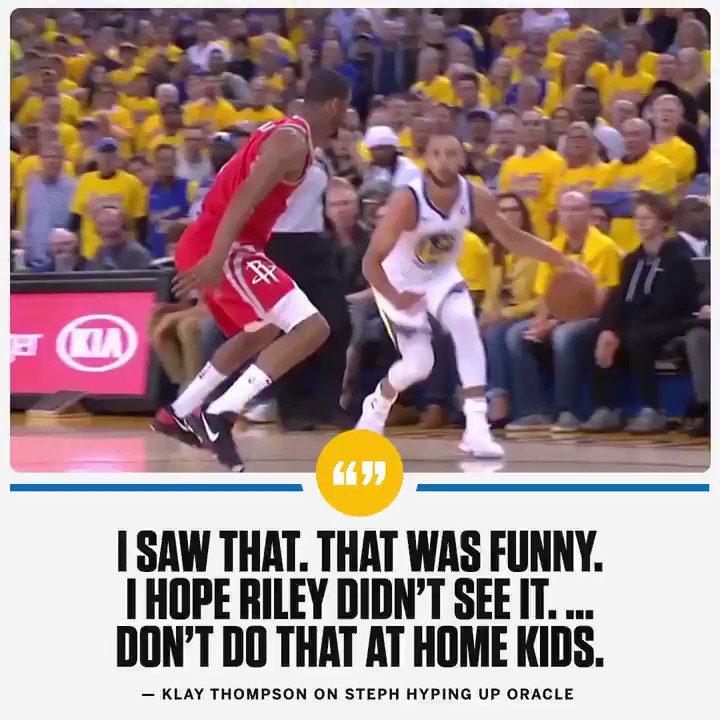SportsCenter (@SportsCenter) on Twitter photo 2018-05-21 04:10:20 Klays take on Stephs potty mouth 😂 Klays take on Stephs potty mouth 😂