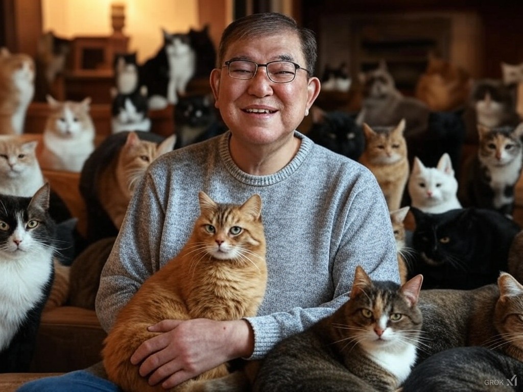 早い者勝ち❗️自作アニマルポップ絵画  原画「ポップキャット」 Shinichiro AJ Kato | 7月26日(土) 『夏のAJソフビ祭り』開催