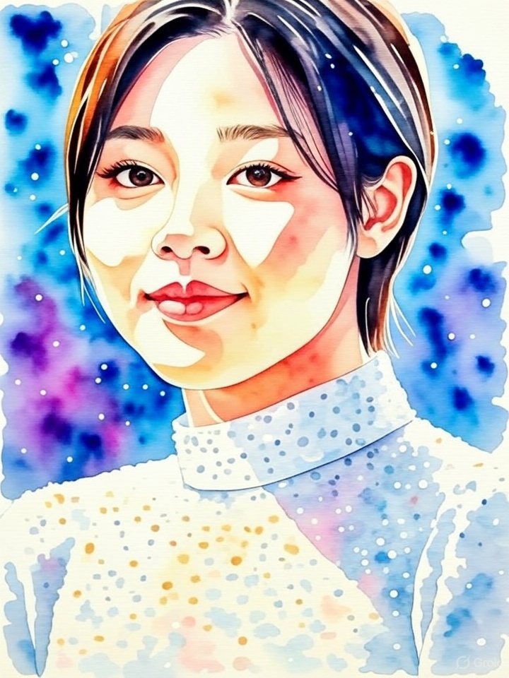 似顔絵描きます✳︎水彩にて実写風で少しポップ✳︎ご要望様々お応えします 購入】水彩画風似顔絵 | portrait