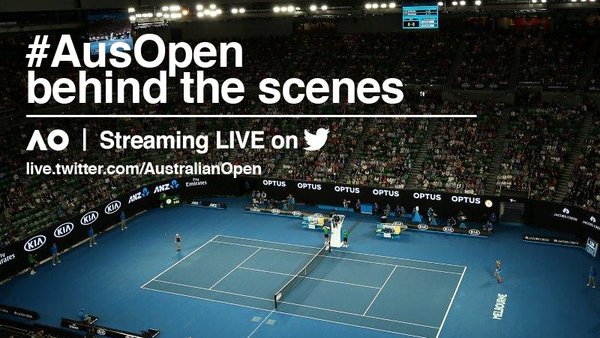 #AusOpen behind the scenes on FREECABLE TV