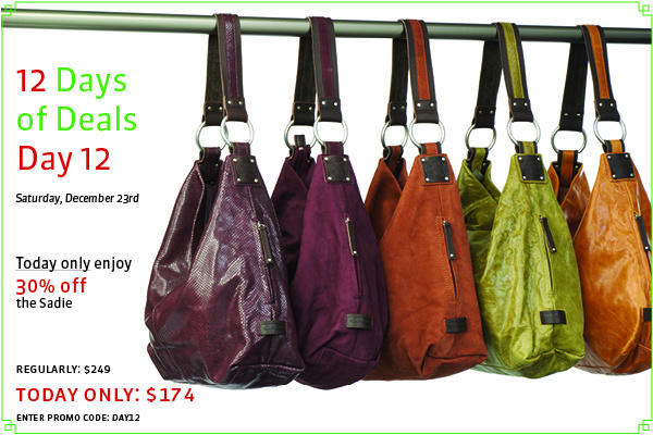 ms_elli's tweet photo. Our Sadie Hobo is our Day 12 bag of our 12 Days of Deals! Get yours today for only $174 (regularly $249). http://t.co/qTt5PHFN
