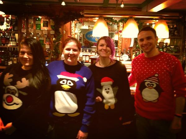Happy Christmas everyone. We are ready for a craicing day of Christmas Eve fun see you later?