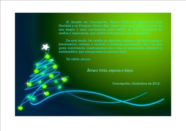 concejoven's tweet photo. El Alcalde de Concepción, Álvaro Ortiz, les entrega un afectuoso saludo en estas fiestas http://t.co/FxqVQNmD