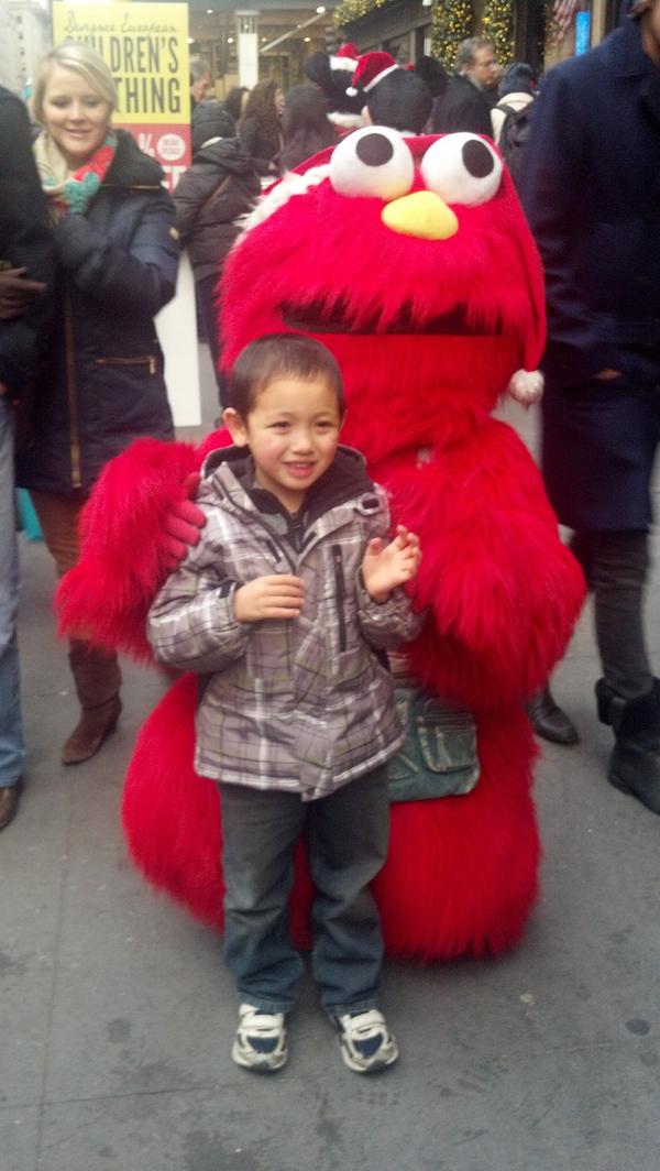Ran into elmo in midtown
