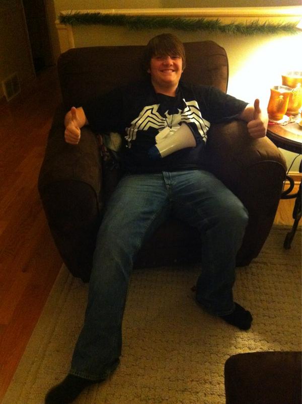 kayLeecrowder's tweet photo. @Jonathan_Kendal and his megaphone. http://t.co/73xKoFY6