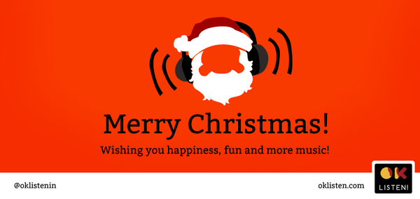 oklistenin's tweet image. Merry Christmas, guys! Have a holiday filled with love, peace and lots of music! #oklisten #christmas
