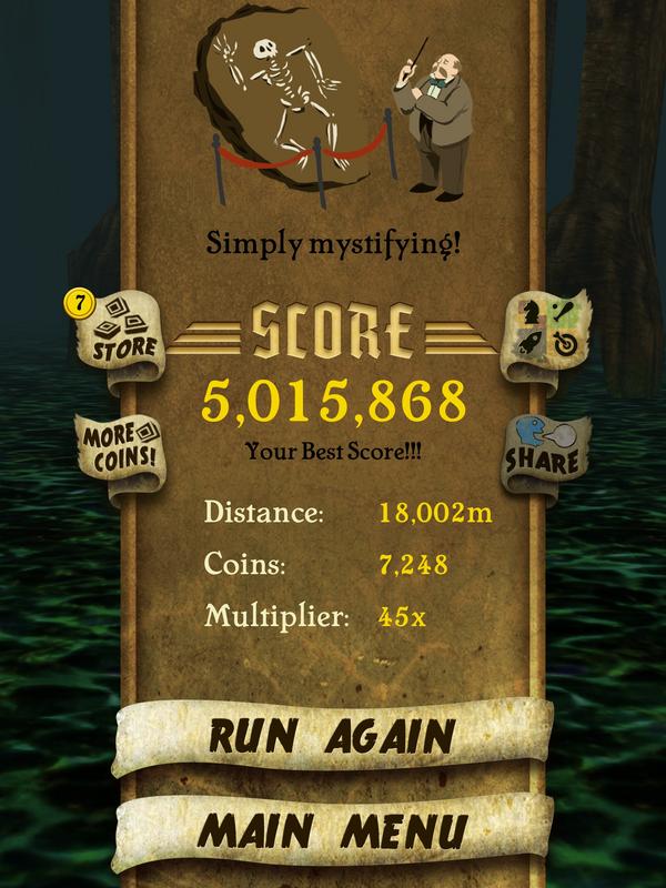 ak0030286's tweet photo. I got 5,015,868 points while escaping from demon monkeys. Beat that! http://t.co/AZb6uOHo #TempleRun http://t.co/erwn74K2