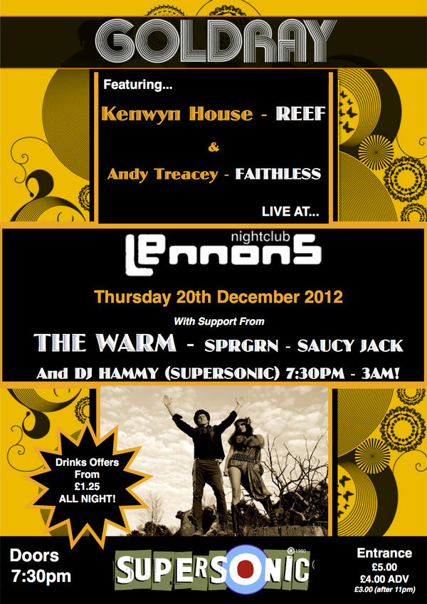 Goldrayband's tweet photo. Come and see us play in Southampton tomorrow night! with @thewarm :-) http://t.co/WyhvyHag