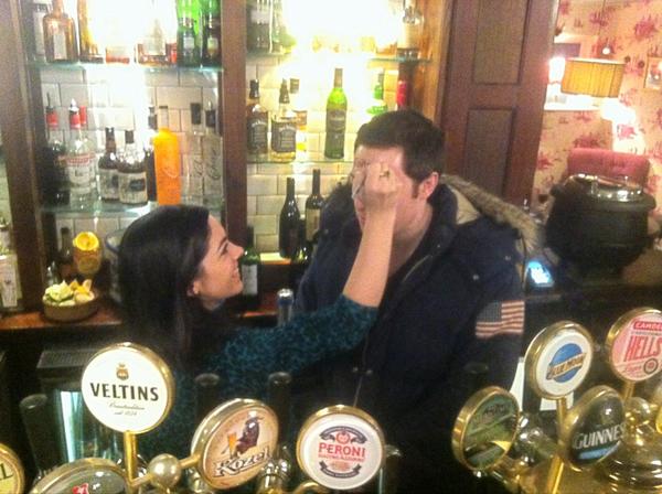 Contortionists6's tweet photo. @RingMasterOMD Phil Bowman now has 'cock' in Spanish written on his forehead... http://t.co/RFmbdT8q