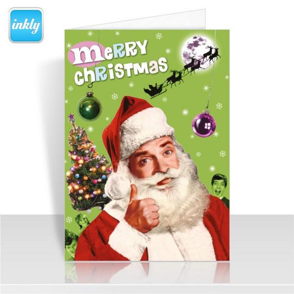 CardCubDesign's tweet image. Great retro #Christmas design by Marc Arundale! Send this and many others using our iPhone app - inkly.me/getapp