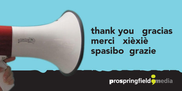 ProSpringfield's tweet image. No matter which way you say it, #ProSpringfieldMedia would like to thank you for your support during #ValleyGives.