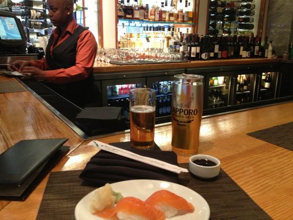 TheStandbyGuide's tweet photo. Can't wait to get to @nrt ?? Stop in at @oneflewsouth for some Sapporo and sake. Tifanie knows what's up. http://t.co/FOVw1sNS