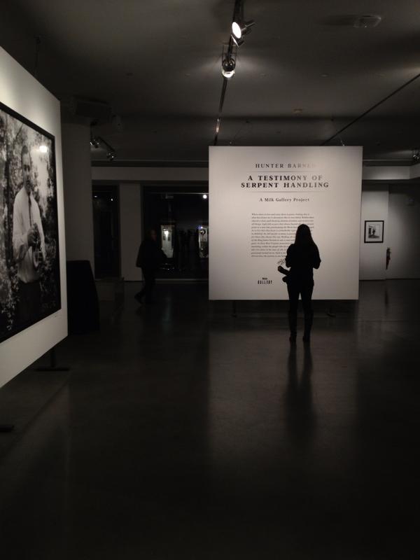 MilkStudios's tweet image. Hanging in the gallery before the show. #SerpentHandling
