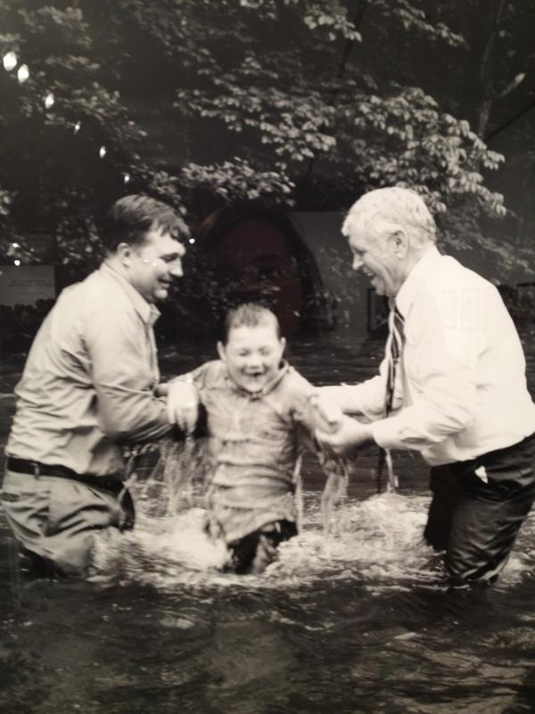 MilkStudios's tweet image. A photo from @Hunter_Barnes&apos; exhibition tonight entitled &quot;Baptism&quot; #SerpentHandling