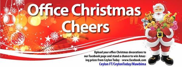 CTBreak's tweet photo. Upload your office #Christmas #decoration pix to @CeylonToday and @CeylonFT pages and win amazing prices #lka #SriLanka http://t.co/BffL0lFj