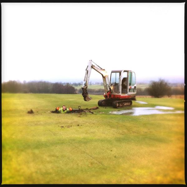 walmersleygc's tweet image. Drainage work on the 2nd fairway. #muddywork #coldwinteryday