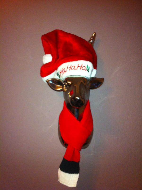 Mashcat's tweet image. @MR_KGT Derek had #spruced up #festive oh deer 🎄🙊