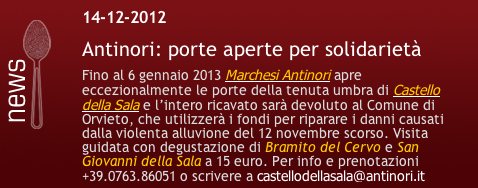 RomaFoodWine's tweet photo. @AntinoriFamily apre eccezionalmente le porte della tenuta umbra di Castello della Sala per solidarietà http://t.co/arkPJvI1