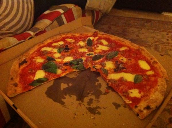 Best pizza in Newcastle from <a href="/cals_own/">Cal</a> on Chillingham Rd. Thanks for the kitchen tour too! You must go!