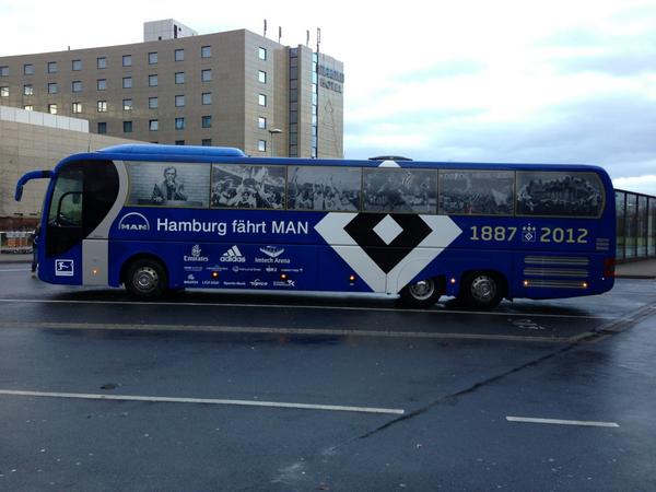 So, jetzt wo es hell geworden ist gibt es auch ein Foto: 
#hsvbus #SPORTBILD #MAN #levhsv